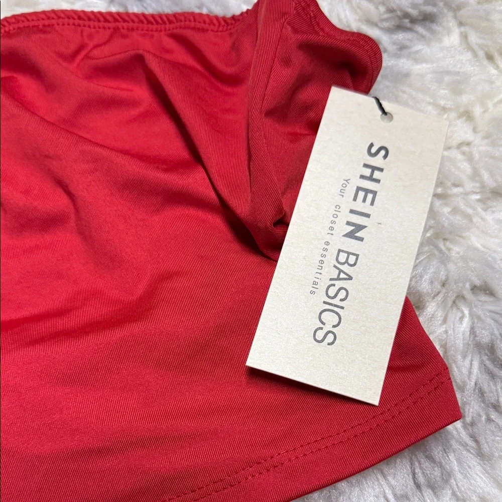 SHEIN Women's Red and Black Tube Tops - Picture 2 of 2
